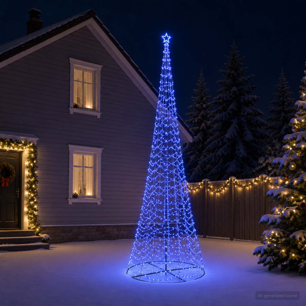 LED spiralno božićno drvce s postoljem EKENAS