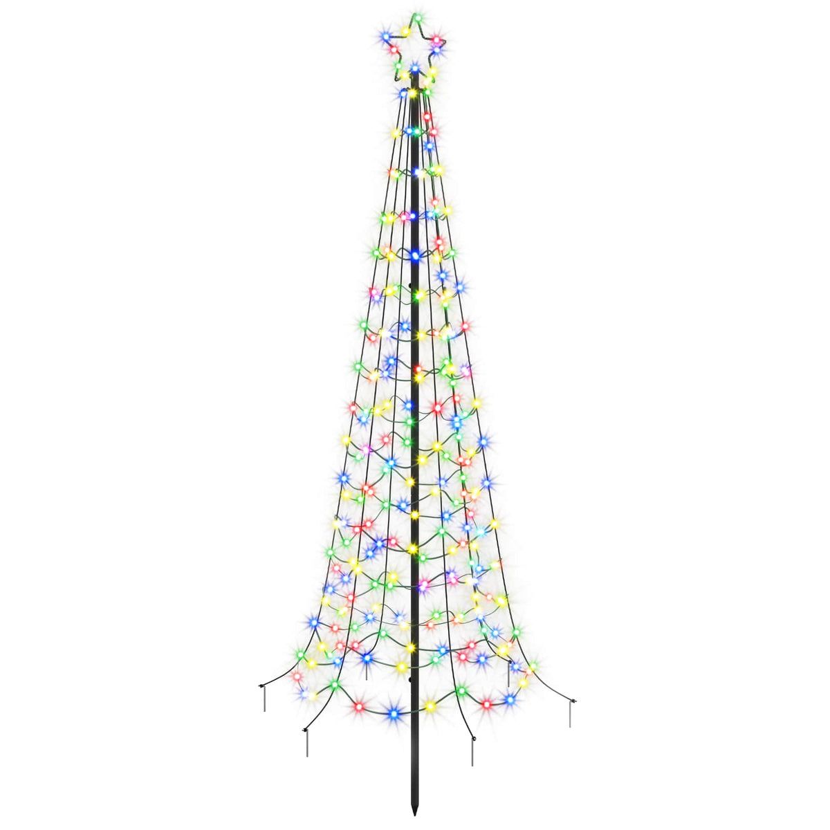 LED spiralno božićno drvce sa šiljkom EKENAS 180 cm