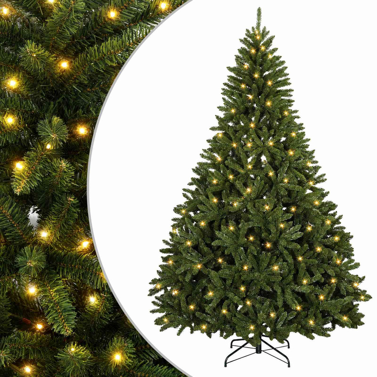 Umjetno božićno drvce s nogom 270 cm 600 LED lampica