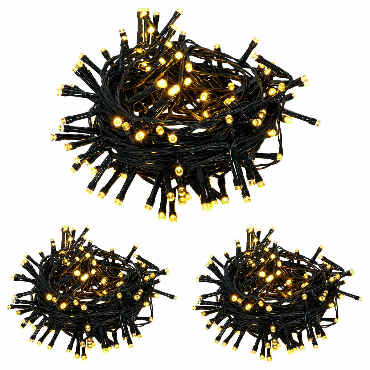 Set mini božićnih drvaca 120 cm 275 LED lampica Topla bijela