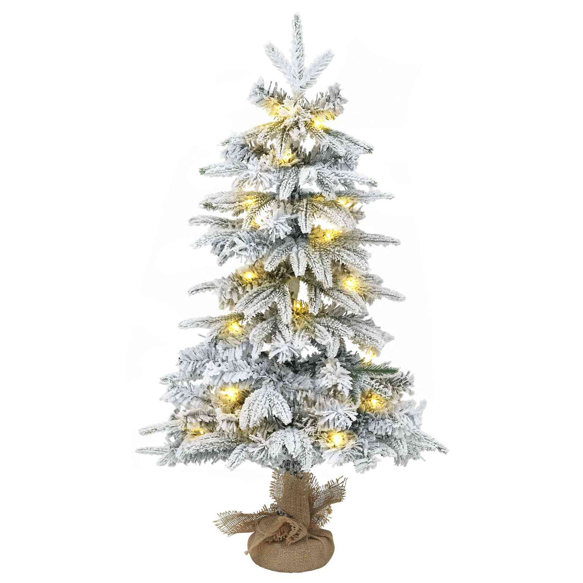 Mini božićno drvce 45 cm 25 LED lampica Topla bijela PVC i PE