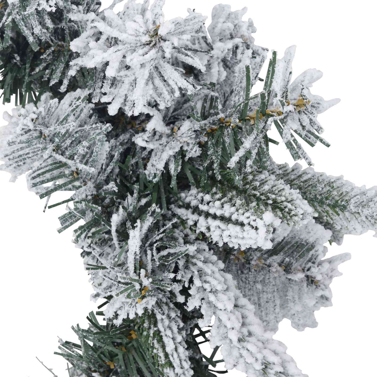 Božićni vijenac Zelena i bijela Ø 50 cm PVC i PE
