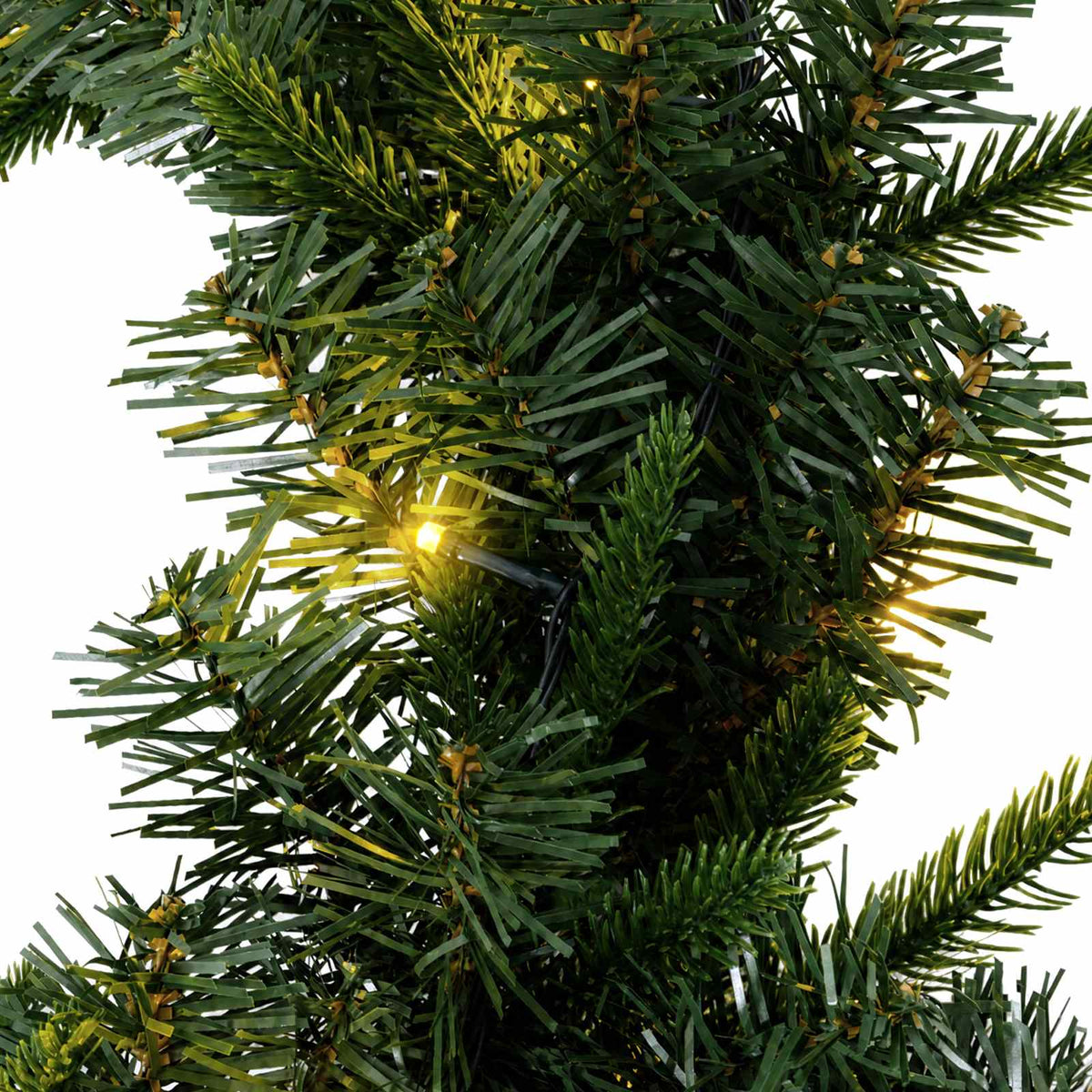 Božićni vijenac Zelena Ø 50 cm PVC i PE 25 LED lampica