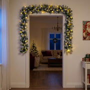 Božićni vijenci Zelena i bijela 270 cm PVC 50 LED lampica