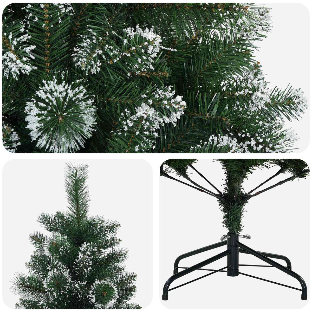 Umjetno božićno drvce 180 cm PVC i metal Zelena