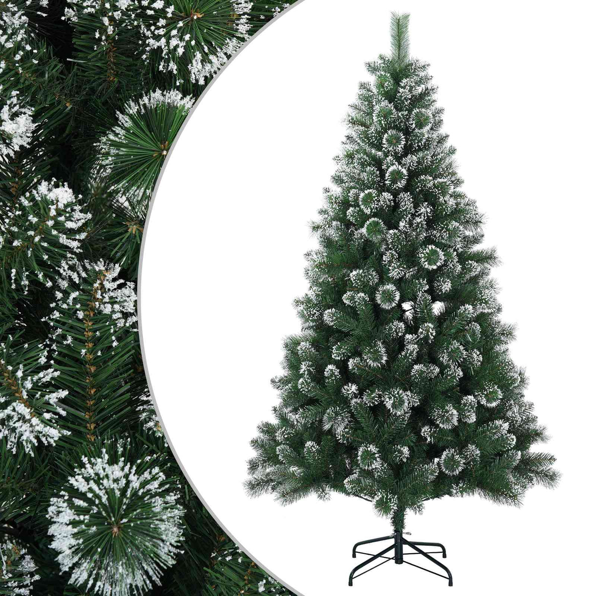 Umjetno božićno drvce 180 cm PVC i metal Zelena