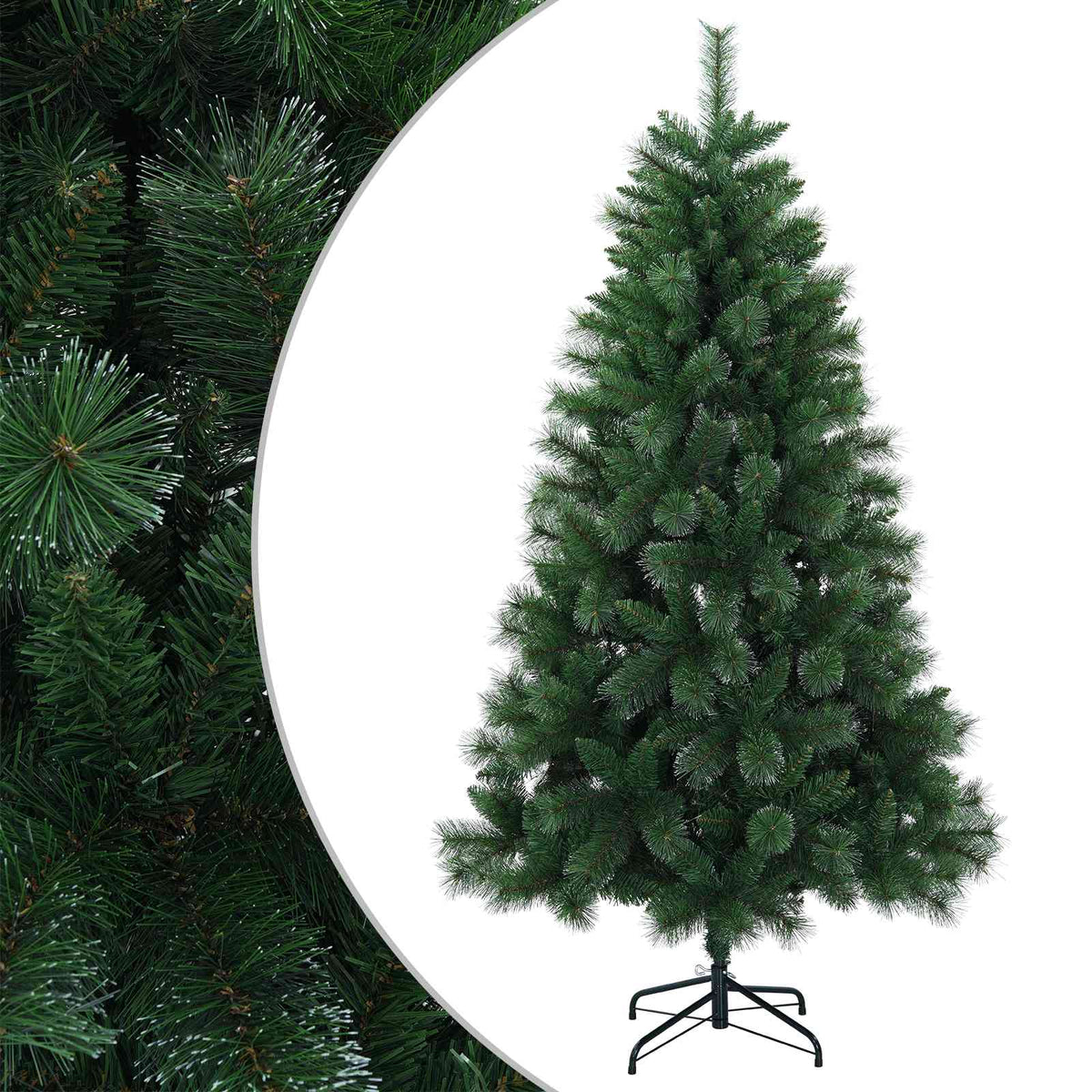 Umjetno božićno drvce 180 cm PVC i metal Zelena
