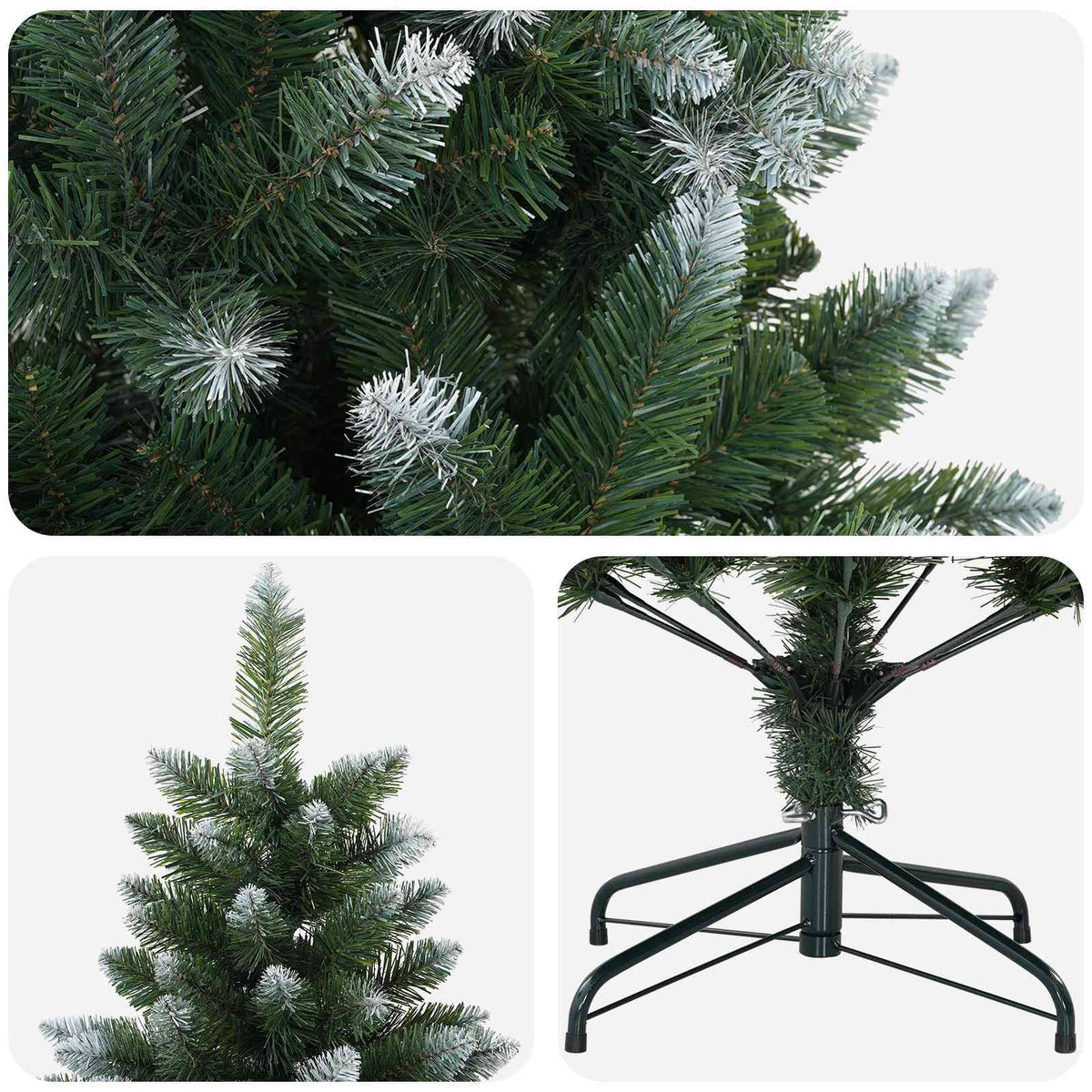 Umjetno božićno drvce 120 cm PVC i metal Zelena