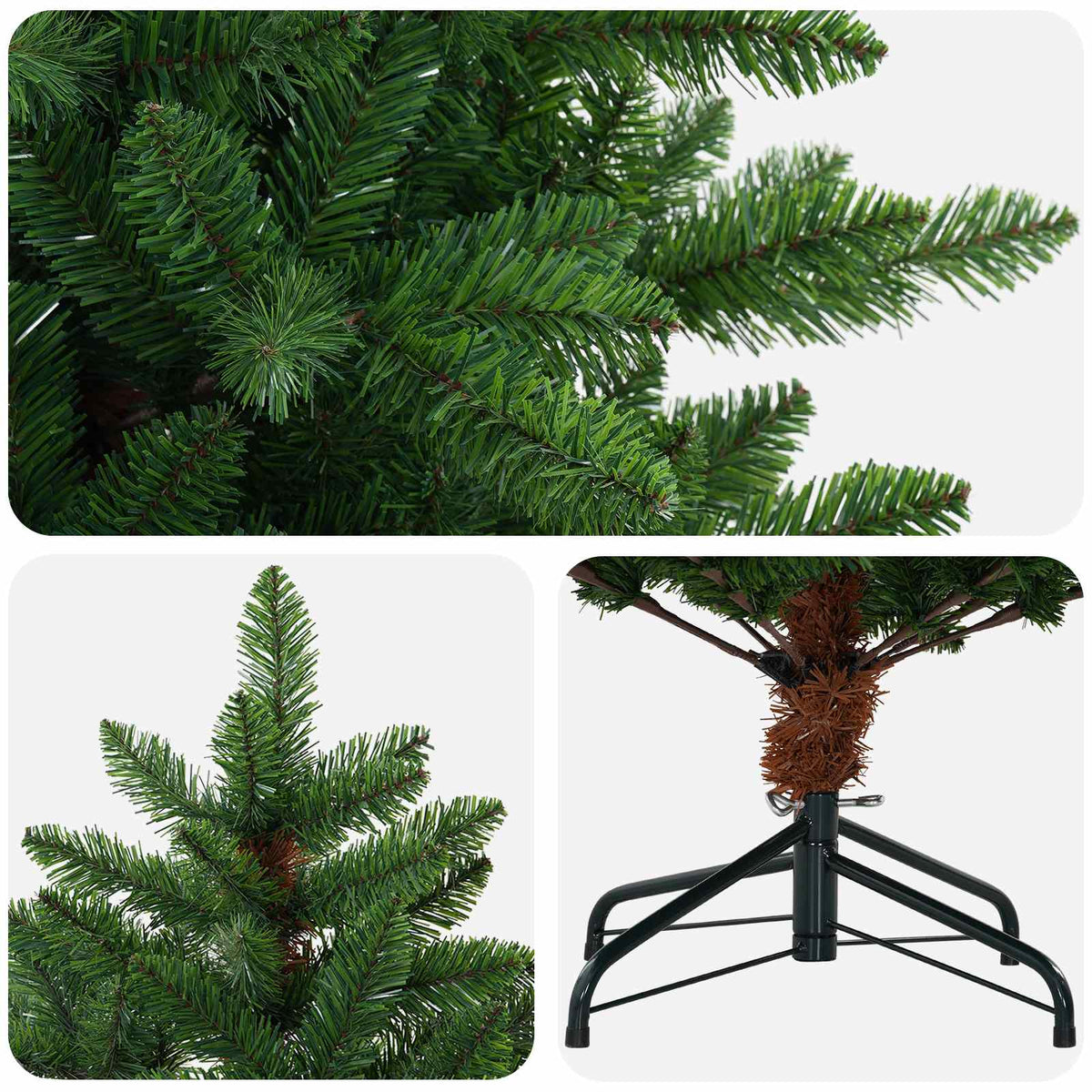 Umjetno božićno drvce 240 cm PVC i metal Zelena