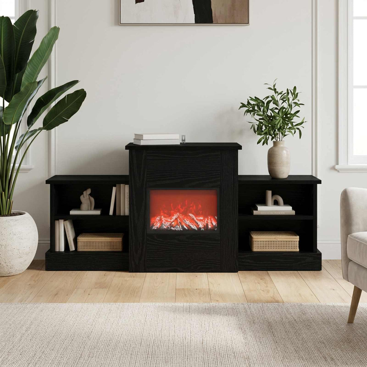 Električni kamin Sonoma Konstruirano drvo
