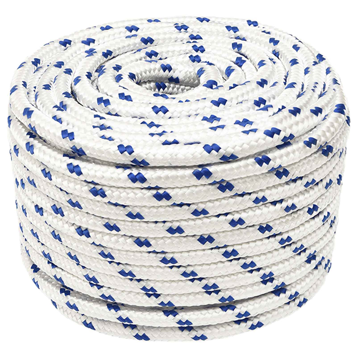 Višenamjensko pomoćno uže 12 mm 100 m Bijela i plava PP