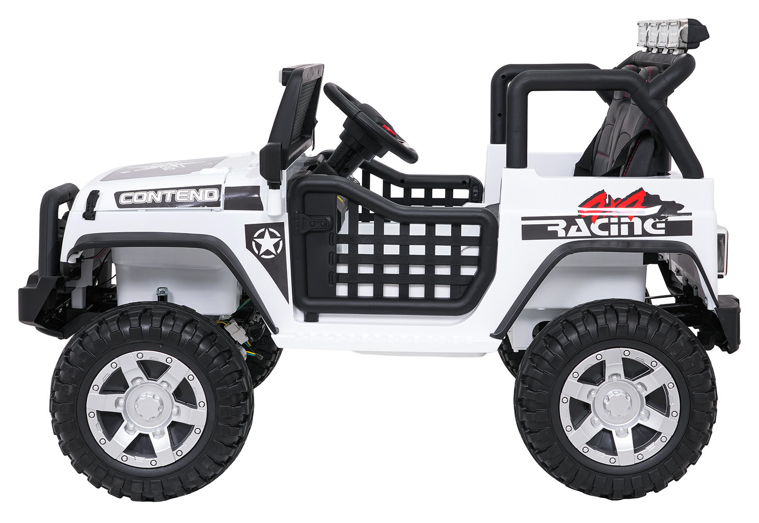 Auto na akumulator Jeep BEAST 4x4 - bijeli