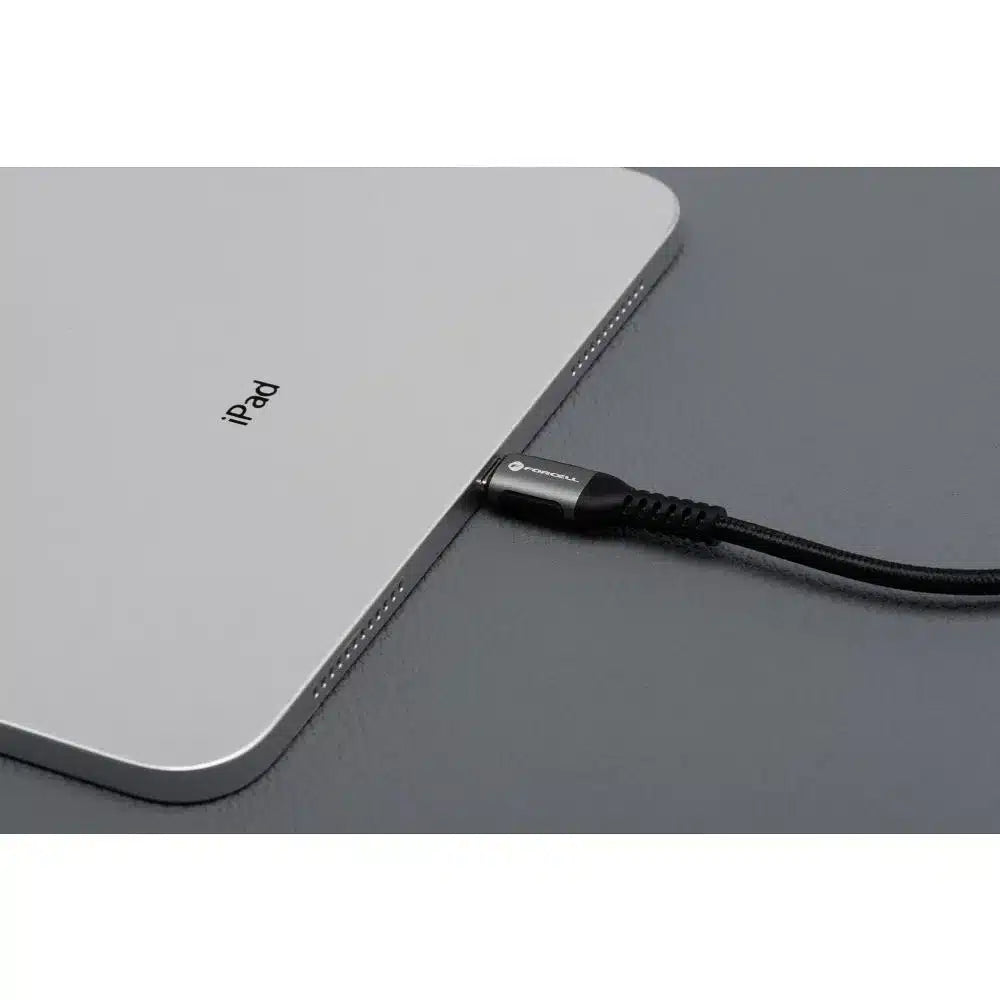 USB C na Lightning kabel Forcell F-Energy PD 3A 27W Cafule 50 cm - crni
