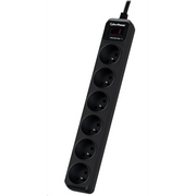 CyberPower Tracer III B0620SC0-FR zaštita od porasta napona Crno 6 utičnice naizmjenične struje 200 - 250 V 1,8 m