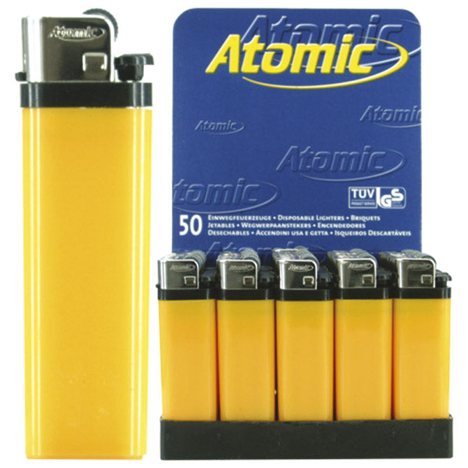 UPALJAČ JEDNOKRATNI SJAJNI ATOMIC REIBRAD TROBER 3937505 ŽUTI