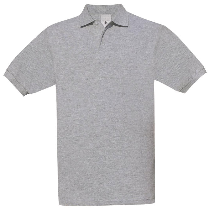 MAJICA KRATKI ROKAVI B&C SAFRAN POLO 180G SVETLO SIVA 3XL
