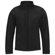 JAKNA ZIP MUŠKA B&C HOODED SOFTSHELL CRNA XL