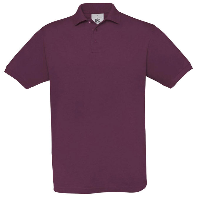 MAJICA KRATKI ROKAVI B&C SAFRAN POLO 180G BORDO L-EOL!!