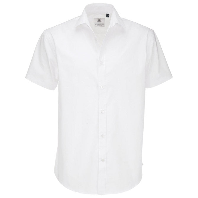 KOŠULJA MUŠKA KRATKI RUKAVI B&C BLACK TIE 135G BIJELA 2XL-EOL!!