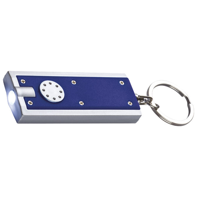 SVETILKA ROČNA LED PLASTIČNA S KLJUČNICO EASY 231104 MODRA