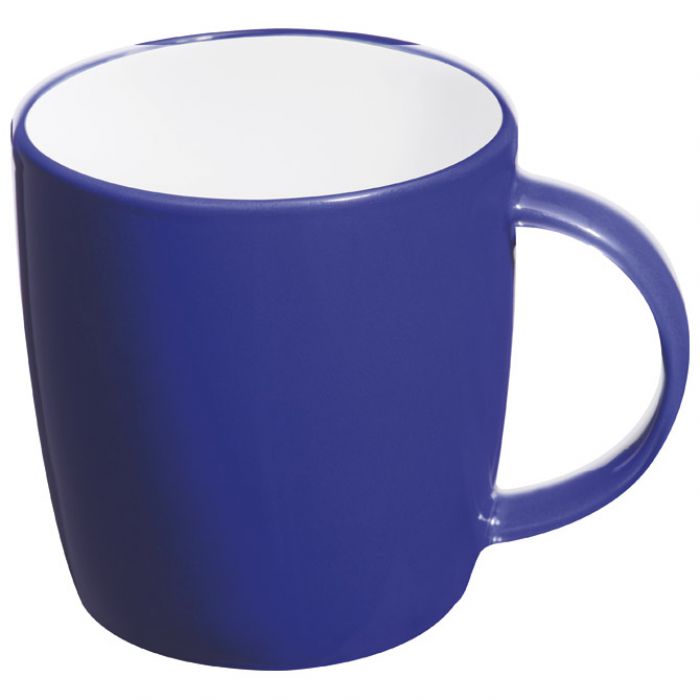 ŠALICA 300ML KERAMIČKA PLAVA/BIJELA