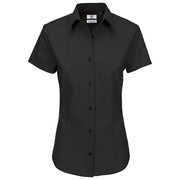 KOŠULJA ŽENSKA KRATKI RUKAVI B&C HERITAGE 125G CRNA 2XL