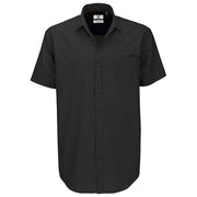 KOŠULJA MUŠKA KRATKI RUKAVI B&C HERITAGE 125G CRNA 2XL