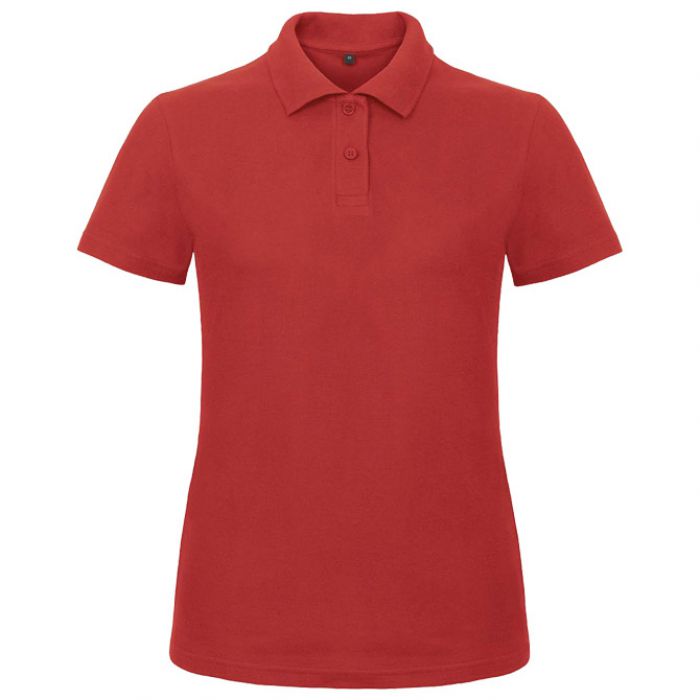 MAJICA KRATKI RUKAVI POLO B&C ID.001/WOMEN 180G CRVENA XS