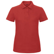 MAJICA KRATKI RUKAVI POLO B&C ID.001/WOMEN 180G CRVENA L