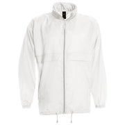 VJETROVKA S KAPULJAČOM ZIP UNISEX B&C SIROCCO BIJELA 3XL