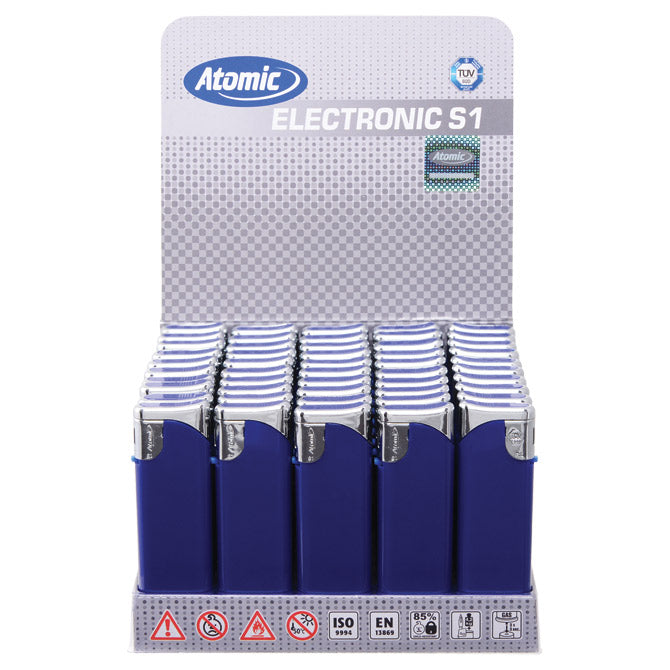 Elektronski vžigalnik mat atomic swing trober 3620603 modro/srebrni