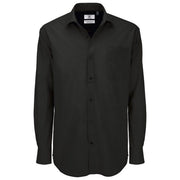 KOŠULJA MUŠKA DUGI RUKAVI B&C HERITAGE 125G CRNA 3XL * DO ISTEKA ZALIHA