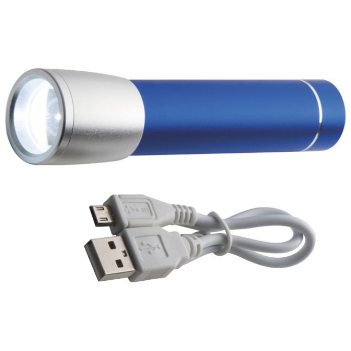 PUNJAČ ZA MOBILNE UREĐAJE ALUMINIJSKI SA SVJETLOM PLAVI * DO ISTEKA ZALIHA