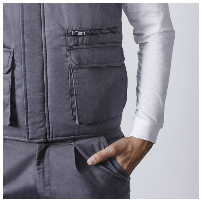 PRSLUK MUŠKI ZIP ALMANZOR SIVI 2XL