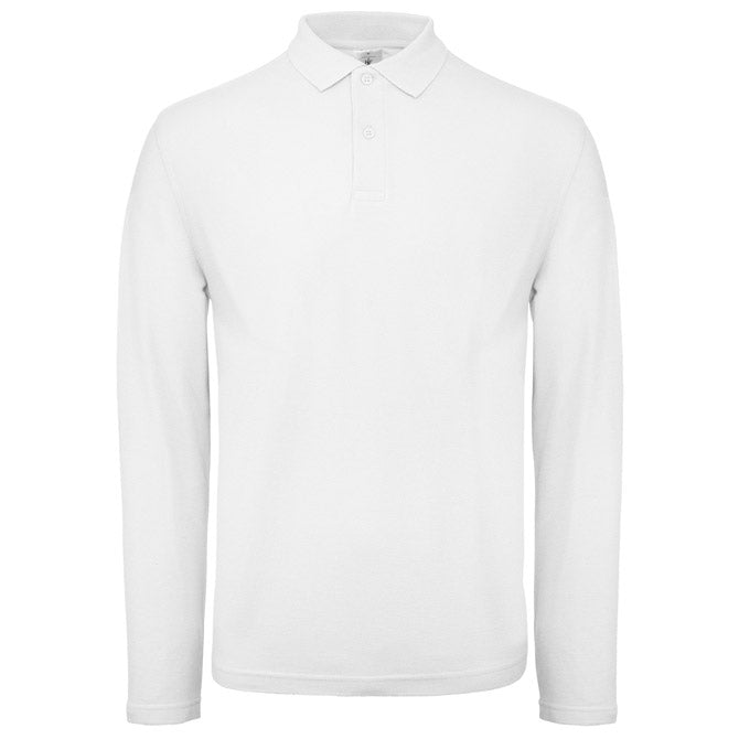 MAJICA DUGI RUKAVI POLO B&C ID.001 LSL 180G BIJELA S