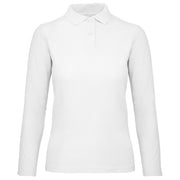 MAJICA DUGI RUKAVI POLO B&C ID.001 LSL/WOMEN 180G BIJELA XS