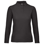MAJICA DUGI RUKAVI POLO B&C ID.001 LSL/WOMEN 180G CRNA L