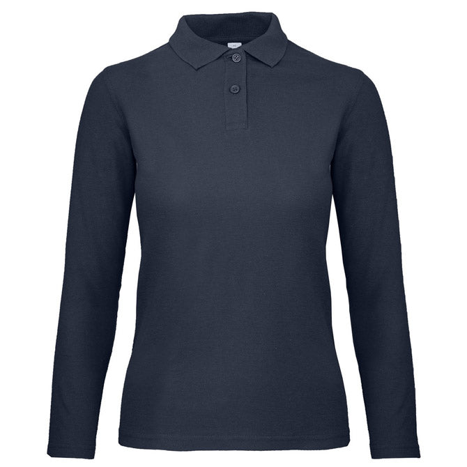 MAJICA DUGI RUKAVI POLO B&C ID.001 LSL/WOMEN 180G TAMNO PLAVA S