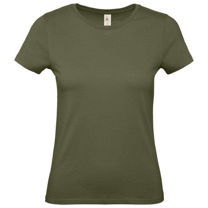MAJICA KRATKI ROKAVI B&C #E150/WOMEN OLIVNO ZELENA XS