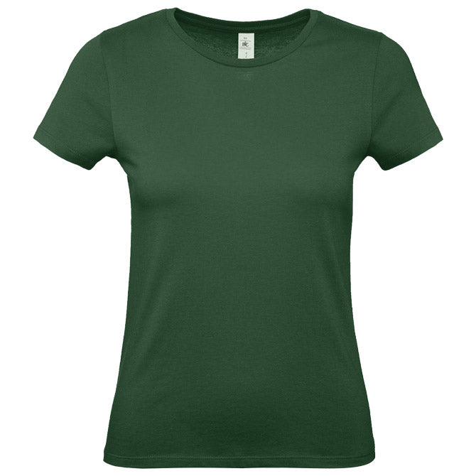 MAJICA KRATKI ROKAVI B&C #E150/WOMEN TEMNO ZELENA S