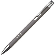 Olovka kemijska metalna gumirana slim new jersey easy 055577 siva