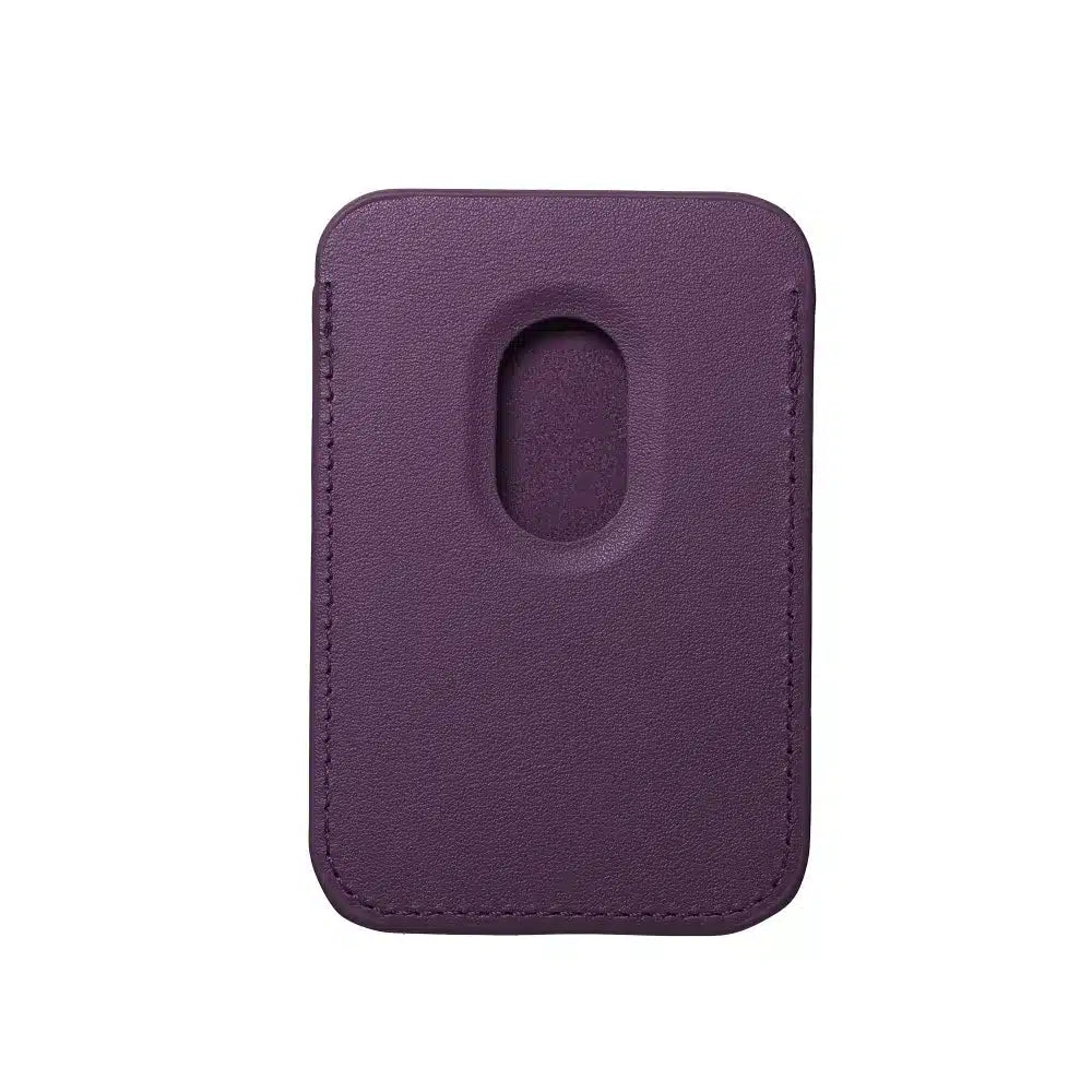 Kožni Mag Wallet magnetni novčanik tamnoljubičaste boje