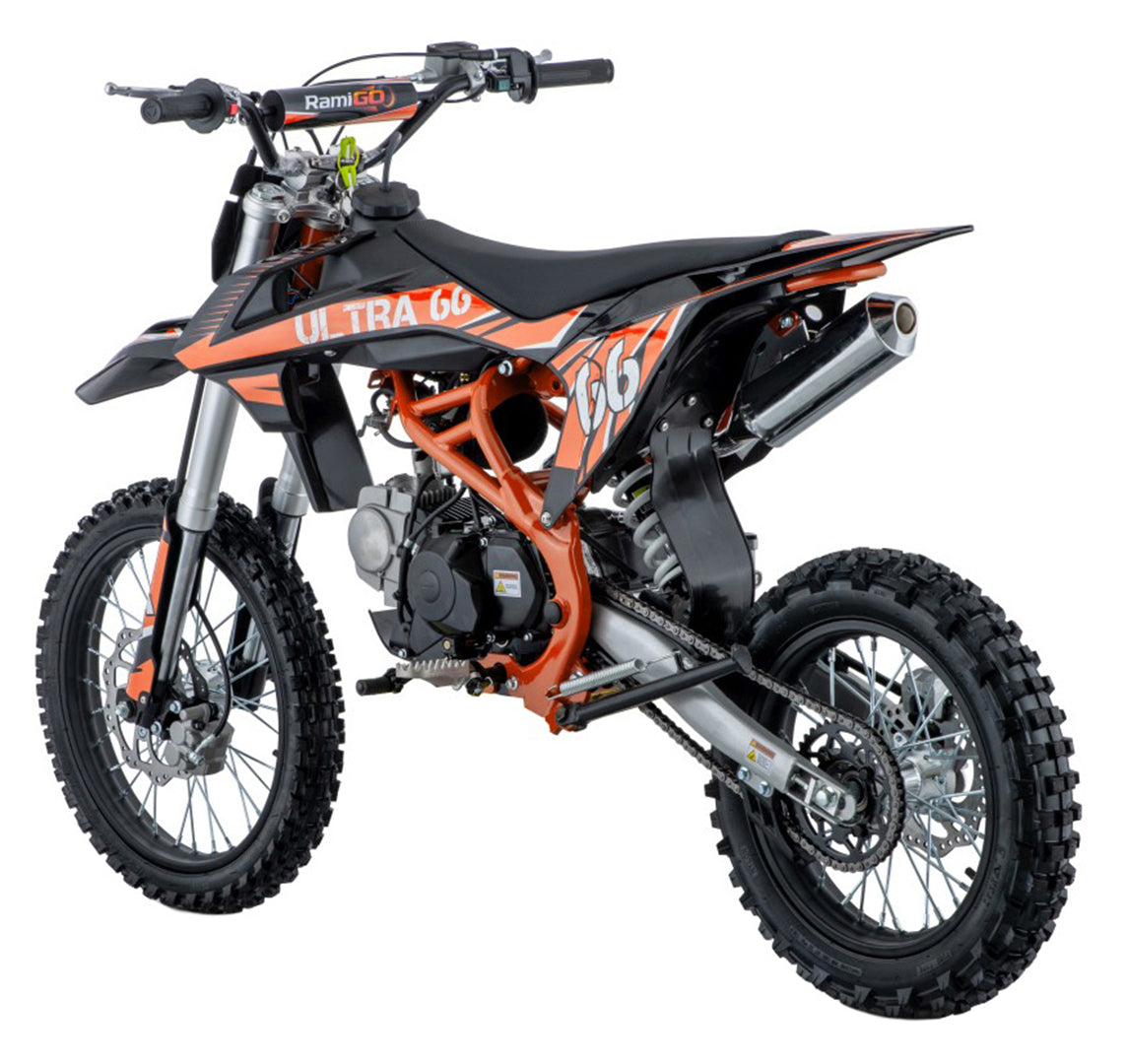 Cross motor na benzin ULTRA 66 125cc - narančasti
