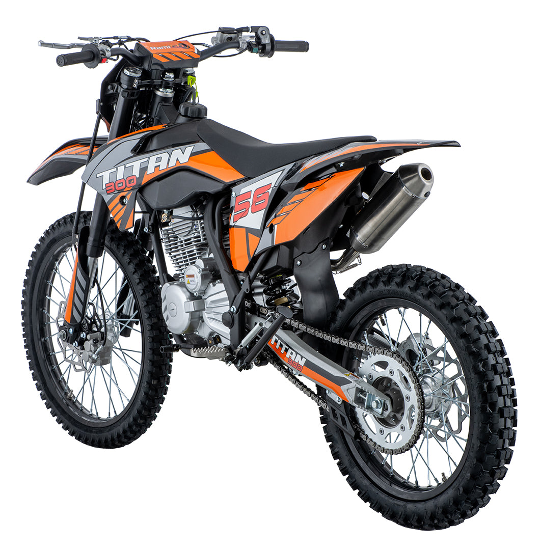 Cross motor na benzin TITAN 300cc - narančasta