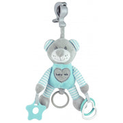 Plišani medo s vibracijom grey&mint