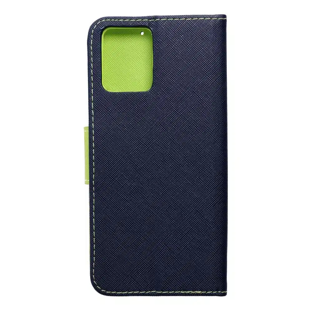Fancy Book futrola za MOTOROLA MOTO G14 mornarsko plava / limeta
