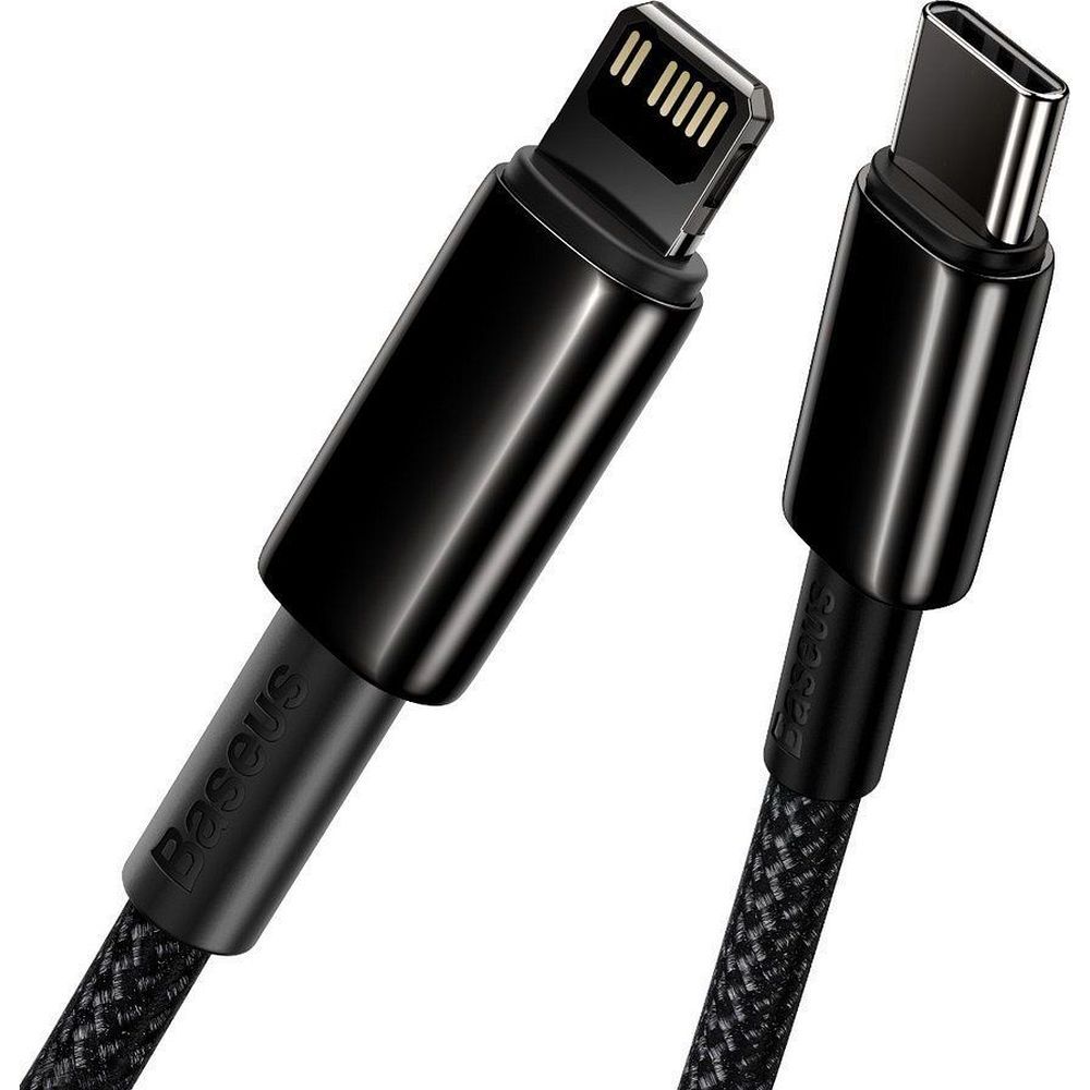 BASEUS Cable Type C na Lightning PD 20W Tungsten Gold CATLWJ-01 2m crni