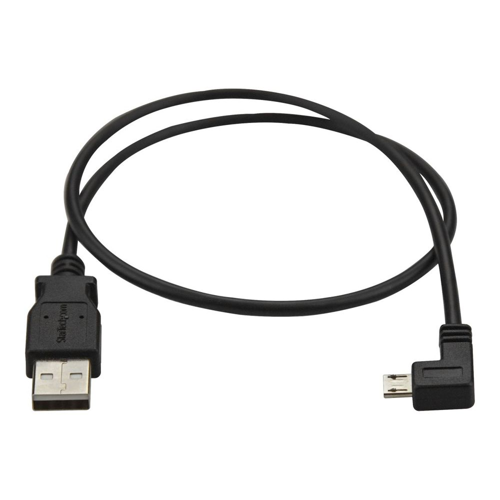 StarTech.com USBAUB50CMLA USB kabel 0,5 m USB 2.0 USB A Micro-USB B Crno