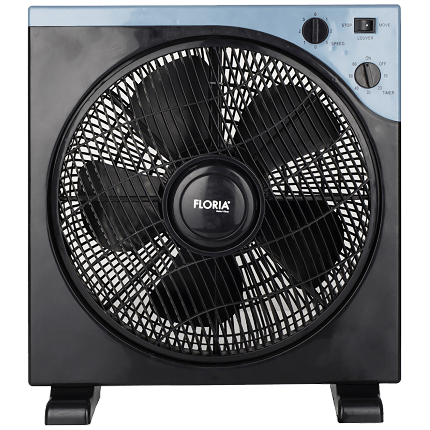 Floria Ventilator, podni, promjer 30 cm, timer, 40 W, crni - ZLN2355