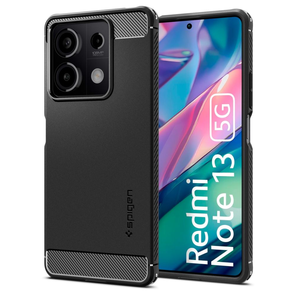 Spigen - Rugged Armor maska za Xiaomi Redmi Note 13 5G - crna